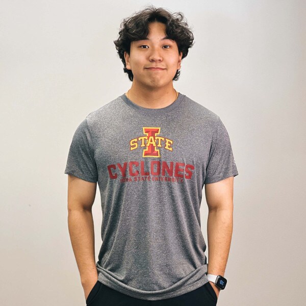 Champion® I-State Cyclones Heather Gray Impact T-Shirt